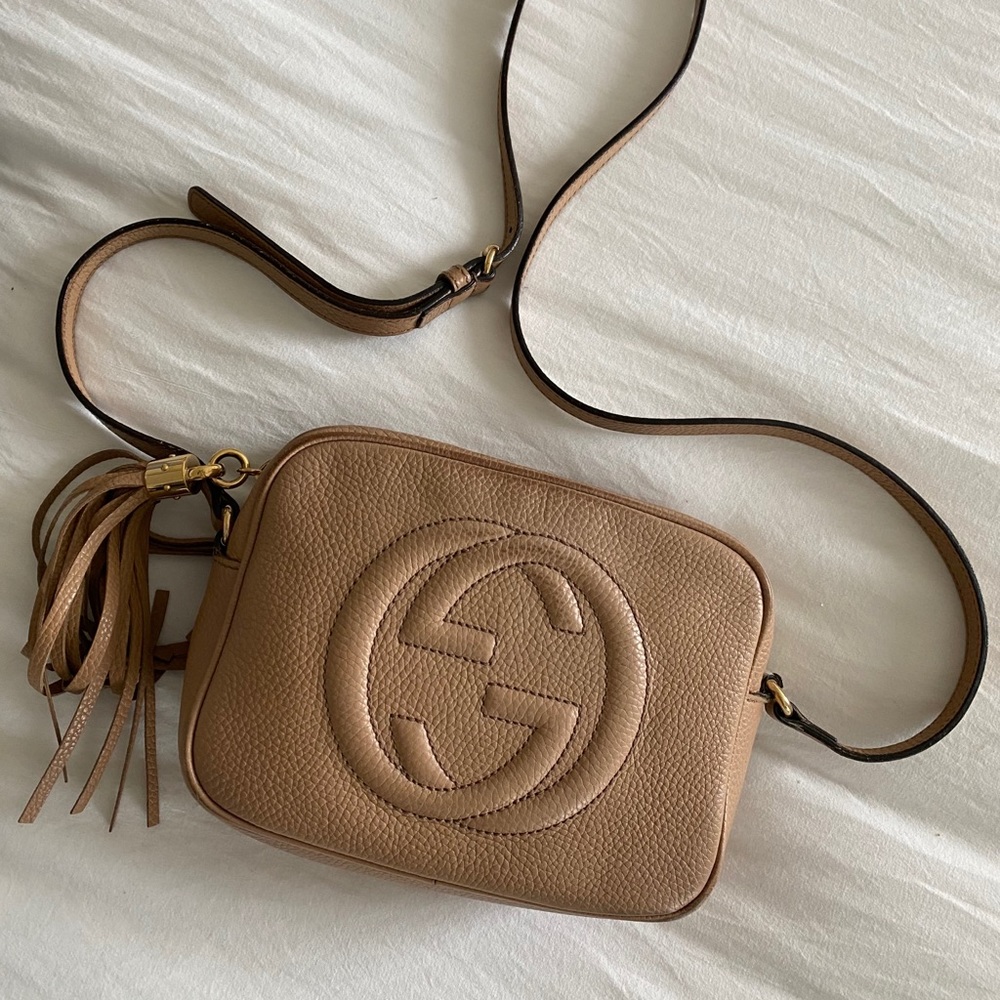 Gucci Soho disco rose beige leather